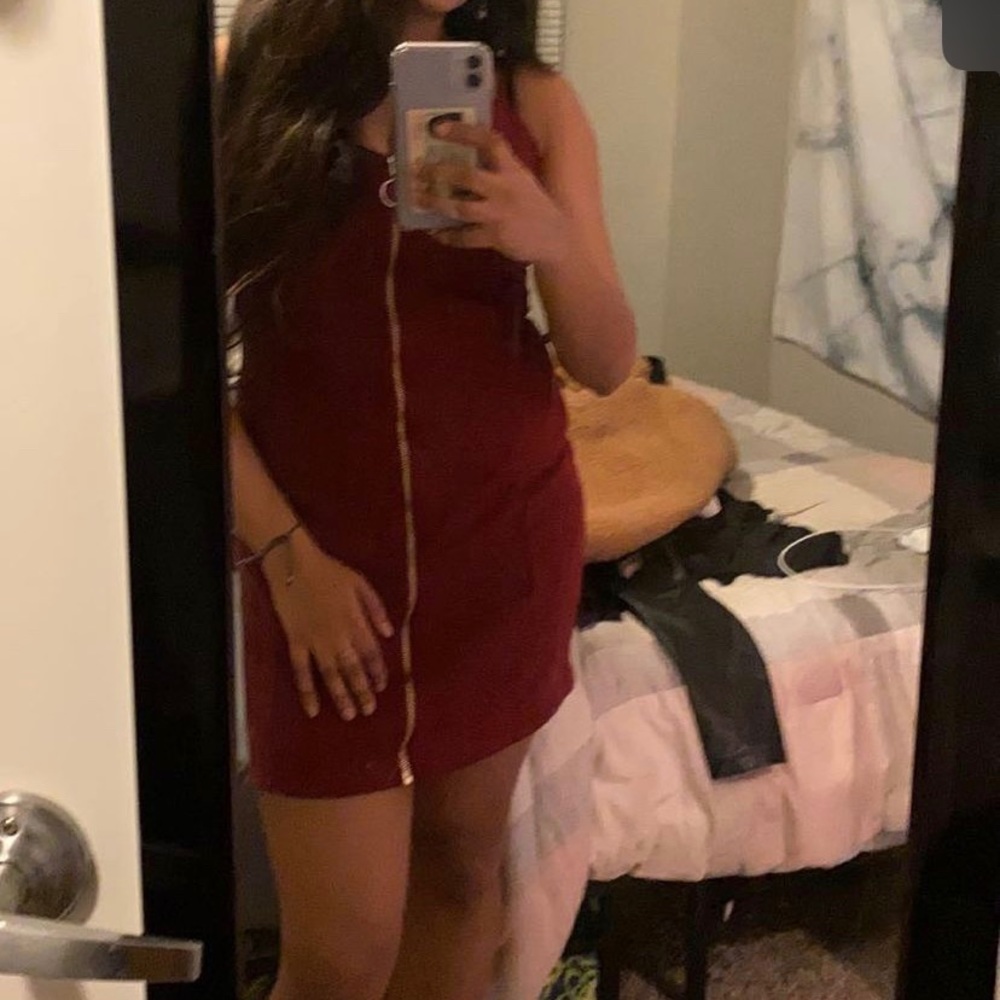 red dress